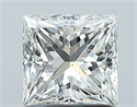 Natural Diamond 1.02 Carats, Princess with  Cut, I Color, VS2 Clarity and Certified by GIA