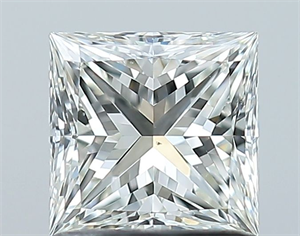 Picture of Natural Diamond 1.02 Carats, Princess with  Cut, I Color, VS2 Clarity and Certified by GIA