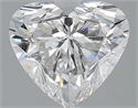 Diamante Natural 2.70 quilates, Corazón , Color F, claridad SI2 y certificado GIA