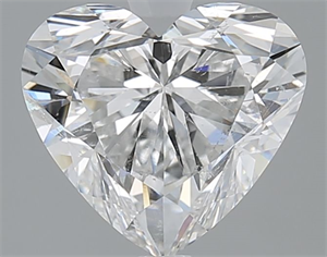 Picture of Natural Diamond 2.70 Carats, Heart with  Cut, F Color, SI2 Clarity and Certified by GIA