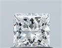 Diamante Natural 0.53 quilates, Princesa , Color D, claridad VVS2 y certificado GIA