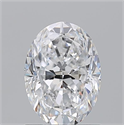 Natural Diamond 1.30 Carats, Oval with  Cut, D Color, VS1 Clarity and Certified by GIA