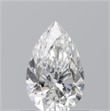Natural Diamond 0.54 Carats, Pear with  Cut, F Color, VS2 Clarity and Certified by GIA
