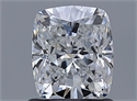 Natural Diamond 1.01 Carats, Cushion with  Cut, E Color, VS1 Clarity and Certified by GIA