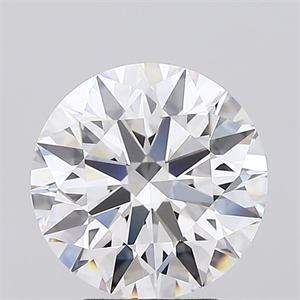 Picture of Lab Grown Diamond 3.42 Carats, Round with Ideal Cut, E Color, IF Clarity and Certified by IGI