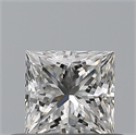 Diamante Natural 0.42 quilates, Princesa , Color F, claridad IF y certificado IGI