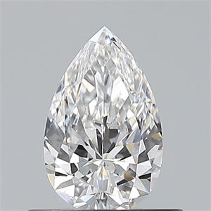 Picture of Natural Diamond 0.50 Carats, Pear with  Cut, E Color, VVS1 Clarity and Certified by GIA