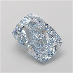 Picture of Lab Grown Diamond 2.22 Carats, CUSHION MODIFIED with  Cut, Fancy Vivid Blue Color, VVS1 Clarity and Certified by IGI