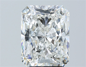 Foto Diamante Natural 4.03 quilates, Radiante , Color F, claridad SI2 y certificado GIA de