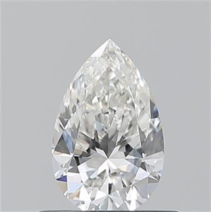 Picture of Natural Diamond 0.51 Carats, Pear with  Cut, G Color, VS2 Clarity and Certified by GIA