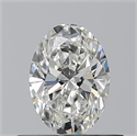 Natural Diamond 0.52 Carats, Oval with  Cut, G Color, IF Clarity and Certified by GIA
