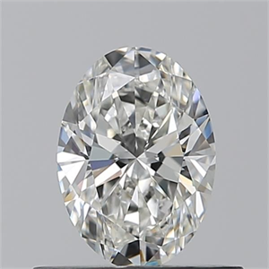 Picture of Natural Diamond 0.52 Carats, Oval with  Cut, G Color, IF Clarity and Certified by GIA