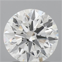Lab Grown Diamond 1.54 Carats, Round with Ideal Cut, D Color, VVS2 Clarity and Certified by IGI