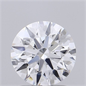 Lab Grown Diamond 1.51 Carats, Round with Ideal Cut, D Color, VVS2 Clarity and Certified by IGI