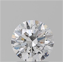 Natural Diamond 1.63 Carats, Round with Excellent Cut, D Color, VVS1 Clarity and Certified by GIA