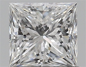 Picture of Natural Diamond 0.70 Carats, Princess with  Cut, E Color, VS1 Clarity and Certified by GIA