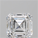 Natural Diamond 1.01 Carats, Asscher with  Cut, E Color, VS2 Clarity and Certified by GIA