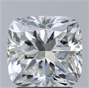 Natural Diamond 2.00 Carats, Cushion with  Cut, J Color, VVS1 Clarity and Certified by GIA
