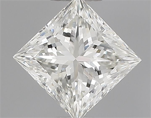 Picture of Natural Diamond 0.41 Carats, Princess with  Cut, J Color, VVS2 Clarity and Certified by GIA