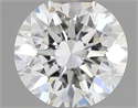 Natural Diamond 0.50 Carats, Round with Very Good Cut, H Color, VVS2 Clarity and Certified by GIA