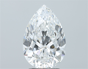 Foto Diamante Natural 3.01 quilates, De pera , Color E, claridad SI1 y certificado GIA de