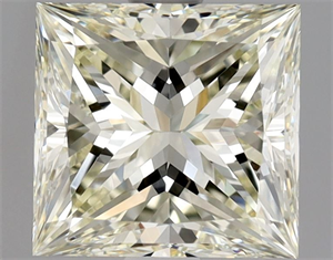 Picture of Natural Diamond 1.90 Carats, Princess with  Cut, M Color, VS2 Clarity and Certified by GIA