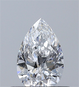 Picture of Natural Diamond 0.41 Carats, Pear with  Cut, D Color, VS1 Clarity and Certified by GIA