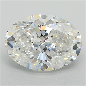 Picture of Natural Diamond 5.02 Carats, Oval with  Cut, F Color, VS2 Clarity and Certified by GIA