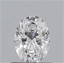 Natural Diamond 0.70 Carats, Oval with  Cut, D Color, SI1 Clarity and Certified by GIA