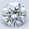 Natural Diamond 3.02 Carats, Round with Excellent Cut, I Color, VS1 Clarity and Certified by GIA
