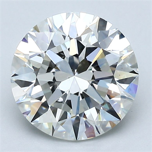 Picture of Natural Diamond 3.02 Carats, Round with Excellent Cut, I Color, VS1 Clarity and Certified by GIA