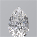 Natural Diamond 0.93 Carats, Pear with  Cut, D Color, SI1 Clarity and Certified by GIA