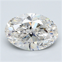 Diamante Natural 4.04 quilates, Ovalado , Color I, claridad VVS1 y certificado GIA