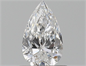 Diamante Natural 0.50 quilates, De pera , Color D, claridad SI1 y certificado GIA