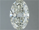 Natural Diamond 1.00 Carats, Oval with  Cut, J Color, VS2 Clarity and Certified by IGI