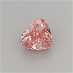 Picture of Lab Grown Diamond 1.96 Carats, Heart with  Cut, Fancy Vivid Pink Color, VVS2 Clarity and Certified by IGI