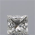 Natural Diamond 0.51 Carats, Princess with  Cut, G Color, IF Clarity and Certified by IGI