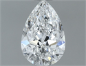 Natural Diamond 0.51 Carats, Pear with  Cut, E Color, VS1 Clarity and Certified by GIA