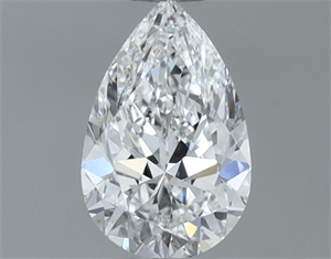Picture of Natural Diamond 0.51 Carats, Pear with  Cut, E Color, VS1 Clarity and Certified by GIA
