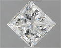 Natural Diamond 0.80 Carats, Princess with  Cut, H Color, VVS1 Clarity and Certified by IGI