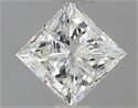 Natural Diamond 0.80 Carats, Princess with  Cut, H Color, VVS1 Clarity and Certified by IGI