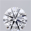 Lab Grown Diamond 1.53 Carats, Round with Ideal Cut, D Color, VS1 Clarity and Certified by IGI