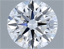 Lab Grown Diamond 1.01 Carats, Round with Ideal Cut, D Color, VS1 Clarity and Certified by IGI