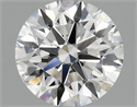 Del inventario de diamantes de laboratorio, 2.09 quilates, Redondo , Color E, claridad VVS2 y certificado IGI