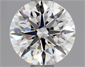 Natural Diamond 0.70 Carats, Round with Excellent Cut, H Color, SI1 Clarity and Certified by GIA