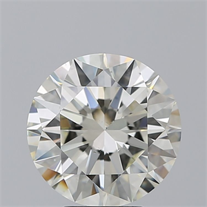 Picture of Natural Diamond 4.50 Carats, Round with Excellent Cut, L Color, SI1 Clarity and Certified by GIA