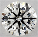 Natural Diamond 0.45 Carats, Round with Excellent Cut, J Color, SI1 Clarity and Certified by GIA