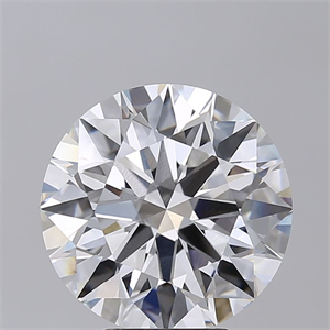 Picture of Lab Grown Diamond 6.02 Carats, Round with Ideal Cut, F Color, VVS2 Clarity and Certified by IGI