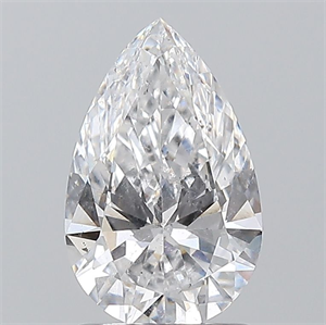 Picture of Natural Diamond 1.20 Carats, Pear with  Cut, D Color, SI2 Clarity and Certified by GIA