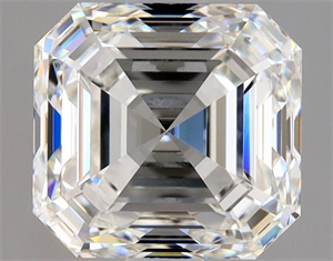 Picture of Natural Diamond 1.90 Carats, Asscher with  Cut, H Color, VS1 Clarity and Certified by GIA